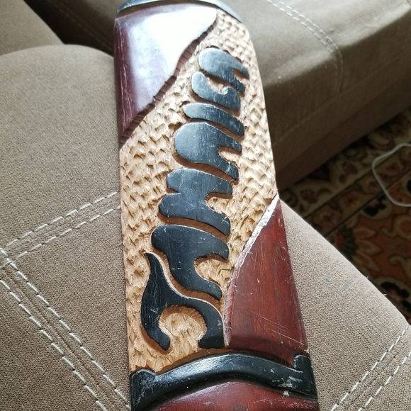 JAMAICAN Primitive Trival Island Wood Carving and Totem - Picture 7 of 8